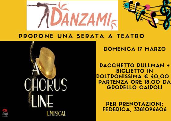 Musical Chorus Line presso il Teatro Nazionale di Milano danzami gropello cairoli pavia